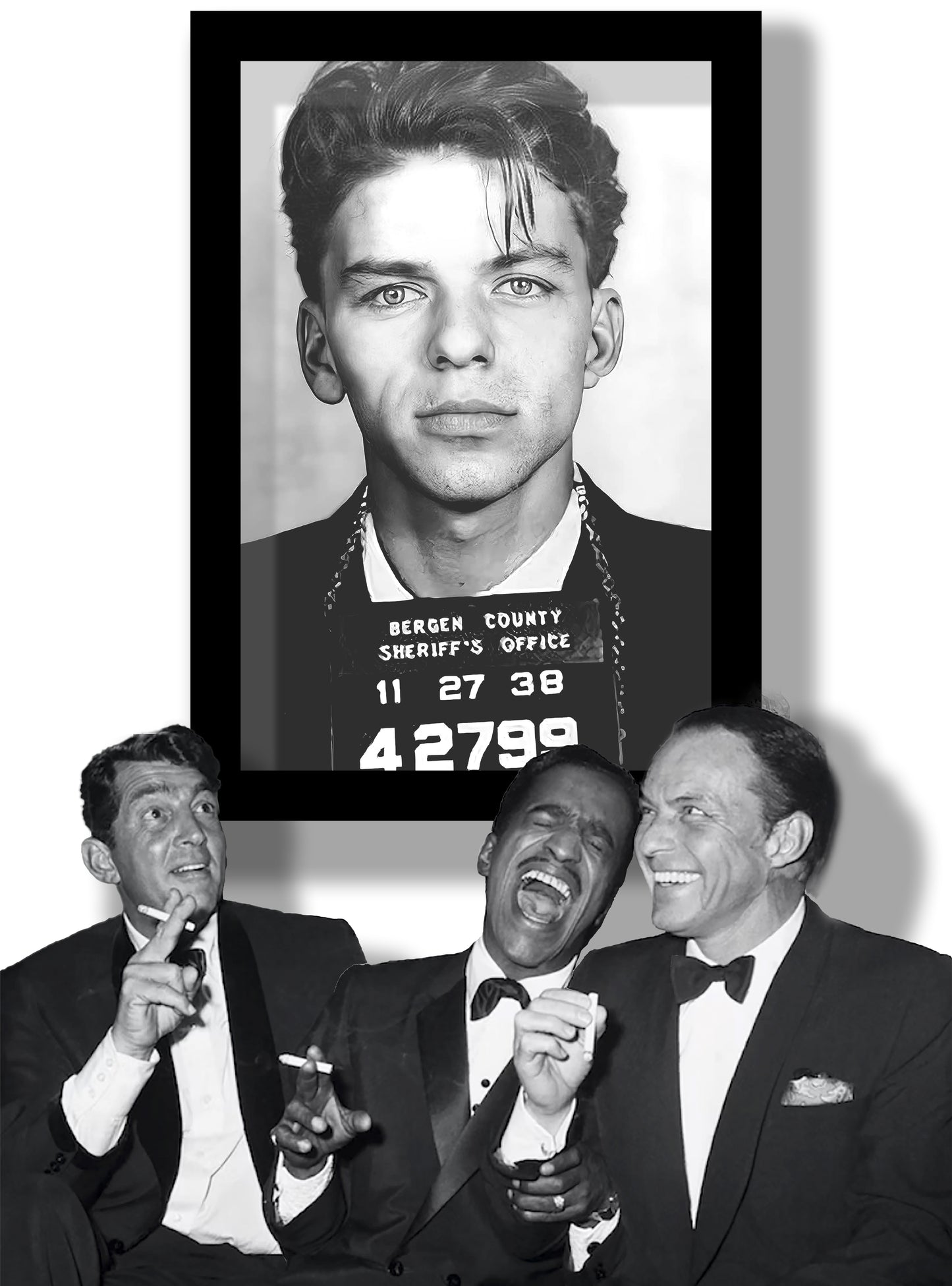 Frank Sinatra x The Rat Pack (Mixed Media Painting)