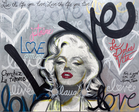 Graffiti Marilyn Monroe (Original Painting)